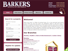 Tablet Screenshot of barkersestateagents.com